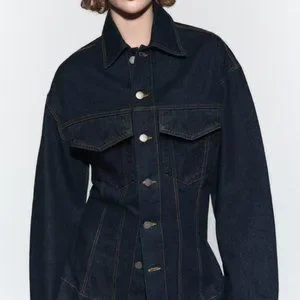 Zara | Jackets & Coats | Zw Denim Jacket With Topstitching